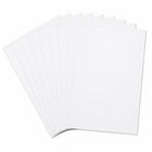 Staples - Tableaux d'affichage, 22 po x 28 po, blancs, paquet de 10-Surface lisse compatible avec peintures, marqueurs et adhésifs  