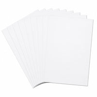 Staples - Tableaux d'affichage, 22 po x 28 po, blancs, paquet de 10-Surface lisse compatible avec peintures, marqueurs et adhésifs  