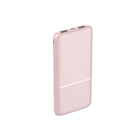 Evry - Chargeur portable à trois sorties USB de 10 000 mAh - Rose-Chargeur portable de 10 000 mAh