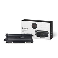 Premium Tone - Cartouche de toner Compatible - Brother TN450 ,TN-450 - Rendement élevé - Noir-Couleur : Noir