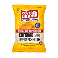 Covered Bridge - Fromage cheddar coupe ondulée, 170 g-Sac de 170 g