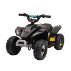 Aosom - VTT à batterie 6 V pour tout-petits - Noir-Éléments de conception réalistes 