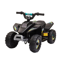 Aosom - VTT à batterie 6 V pour tout-petits - Noir-Éléments de conception réalistes 