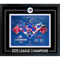 Toronto Blue Jays 8x10 with Pin 2025 American League Champions Collage - Impression encadree - 17" x 15"-Qualité supérieure - 8x10 framed