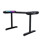 Cougar - MARS 120 Bureau de jeu avec éclairage ARGB - Noir-Panneau de commande I|0 : USB 3.0 x 1, USB 2.0 x 2, Prises audio x 2, bouton de rétroéclairage