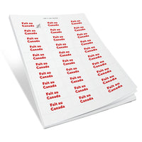 Staples - Étiquettes "Fait au Canada" - 2.63 po x  1 po - 150 étiquettes-Étiquettes rectangulaires en papier mat