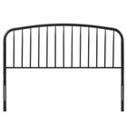 Modway - Nova Métal Tête de lit King, Noir-Hauteur ajustable