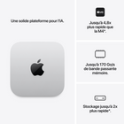 Apple - Mac mini - M6 - 12 coeurs - 256 Go SSD - 16 Go de mémoire unifiée - Argent-Les puces Apple sont optimisées pour accélérer vos tâches d’IA, en utilisant par exemple vos propres agents ou en travaillant en multitâche dans plusieurs apps avec fonctionnalités d’IA