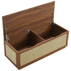 Modway - Soma 47" Rotin Établi de rangement - Noyer-8
