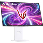 LG - Moniteur de jeu 32 po UltraGear OLED double mode 4K UHD compatible G-Sync - 32GS95UV-W-VESA DisplayHDR True Black 400 donne vie à chaque scène, qu'elle soit claire ou sombre, avec ses détails réalistes avec un rapport de contraste de 1,5 M et DCI-P3 98,5 % (Typ.)