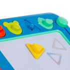 Battat - tableau de dessin magnétique-Tamponner et dessiner : Réalisez une variété de mini chefs-d’œuvre, puis faites simplement glisser le bouton pour recommencer