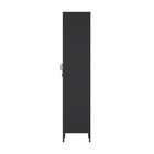 Manhattan Comfort - Armoire de rangement individuelle moderne Naomi 15 po avec casier - Noir-Assemblage à domicile requis Tout le matériel inclus