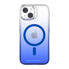AXS - Crystal Shield Étui D3O MagSafe compatible pour Apple iPhone 15 - Saphir Dégradé-Protection anti-UV pour afficher clairement le design original de votre cellulaire