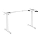 Uplite - Cadre de bureau électrique assis-debout à double moteur - Blanc-Le contrôle facile de haut en bas permet un réglage de la hauteur de 28.4" to 47.2", permettant un passage sans effort de la position de travail assise à la position debout.