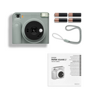 Fujifilm - Appareil instantané instax SQUARE 2 - Bleu ardoise-Inclut dragonne, guide de démarrage rapide, 4 piles AA et garantie limitée de 1 an