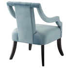 Modway - Harken Performance Velvet Chaise d’accent - Bleu clair-Rembourrage en mousse dense