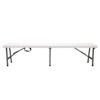 TygerClaw - Banc pliable portable de 6 pieds avec poignée de transport intégrée-Capacité de poids massive supportant jusqu'à 450 kg pour asseoir plusieurs adultes en toute sécurité