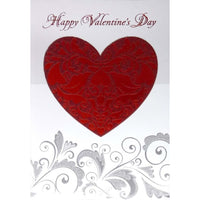 Rosedale Gold - Cartes De souhaits De La Saint-Valentin 5-1/2 po x 8 po / Enveloppes - Paquet de 6 - Gros coeur-Cartes de souhaits qualité boutique