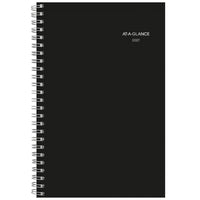 AT-A-GLANCE - Agenda mensuel 2027 - 11 7/8 po H x 7 7/8 po l - noir - bilingue-14 mois : décembre 2026 à janvier 2028