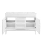 Modway - Render 48" Meuble de salle de bain à double lavabo - Blanc blanc-8