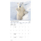 DateWorks - Mini Calendrier Mural 16 Mois de 2025 Animaux Bébés - 7 po x 7 po - Bilingue-Animaux
