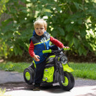 Qaba - Moto électrique pour enfants 3 roues 6V avec phare LED - vert-Produit des bulles avec de la musique pour plus de plaisir 