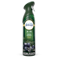 Febreze - Désodorisant AIR - Pin blanc et baies de genièvre - Aérosol de 250 g-Laissez ces préoccupations de l'hiver au pas de la porte grâce au joyeux parfum Pin et baies