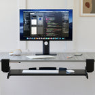 ShoppingAll - Pince de bureau sous le plateau à clavier de bureau avec tiroir coulissant réglable de 26,7 po L x 12,5 po P-7
