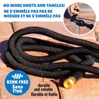 Xhose - Tuyau d'arrosage extensible Pro 50'-Haute performance: diamètre intérieur 5/8” avec résistance à l’éclatement jusqu’à 500 psi pour un débit puissant et un usage quotidien durable