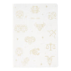 Letts - 2024-2025 agenda académique hebdomadaire/mensuel - 8 1/4 po x 5 7/8 po - Collection Zodiac assortie - Multilingue-Fabrication en reliure cousue avec couverture rigide en lin décorée de motifs astrologiques dorés