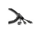 StarTech - Manchon de gestion des câbles StarTech de 2,5 m (8,2 pi) - Spirale - 25 mm (1 po) de diamètre-l'enveloppe en spirale flexible et extensible s'adapte à de nombreux câbles, des chargeurs de téléphone fins aux cordons d'alimentation épais