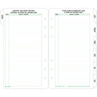 Day-Timer - Recharge datee 2026 2 pages/mois portable - 6 3/4 po H x 3 3/4 po l - bilingue-Affichez votre mois entier à la fois sur deux pages, avec une liste rapide des tâches à droite