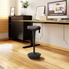 Vinsetto - Tabouret oscillant pivotant sans dossier - brun-L’assise rembourrée en coton moulant offre soutien et confort