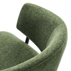 Modway - Nella Rembourré Chenille à bruyère Chaises de salle à manger Ensemble de 2 - Eucalyptus Black-10