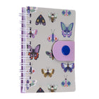 Pep Rally - Mini carnet à boutons-pression - 3,07 l x 4,13 po H - Bohémien doux - Bilingue-Revêtement en PVC à motifs avec bouton-pression