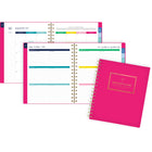 AT-A-GLANCE - Agenda scolaire hebdomadaire/mensuel Emily Ley 2024-2025 - 6 7/8 po x 8 7/8 po - rose - bilingue-12 pages mensuelles avec onglet pour passer rapidement à n'importe quelle date