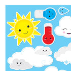 Ashley Productions - ASH19010-6 Aimants découpés - Météo mignonne - 14 par paquet - 6 paquets-14 pièces par emballage, vendues en 6 paquets, pour un total de 84 pièces.