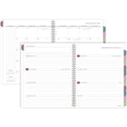 AT-A-GLANCE - Agenda scolaire hebdomadaire/mensuel BADGE floral 2025-2026 - 11 po H x 8 1/2 po l - multicoloure - bilingue-Reliure à double spirale