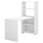 Bush Business Furniture - Bureau bibliothèque 56 po Echo, blanc pur (KI60107-03)-Stratifié thermofusionné sur bois composite