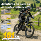 Gyrocopters - Moto électrique tout-terrain pour adultes ZX3 - Vitesse 60 km/h, autonomie 161 km - Jaune-Sécurisez votre machine grâce à un traceur GPS intelligent intégré, directement relié au réseau « Localiser » (Find My) d'Apple, et à un système de démarrage par carte NFC codée sans clé