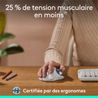 Logitech - Souris trackball sans fil Ergo M575S - Blanc cassé-Travaillez comme vous le souhaitez: profitez d'un contrôle amélioré avec 3 boutons personnalisables, des raccourcis rapides et Smart Actions, ajustez la vitesse du curseur selon vos préférences avec l'application Logi Options+ 