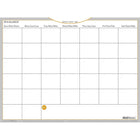 Planificateur mensuel effaçable à sec autocollant non daté WallMates AT-A-GLANCE - 18 po x 24 po - bilingue-Format mensuel non daté avec espace de notes de rappel importantes