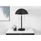 Monarch Specialties - Luminaire - 20 po H Lampe De Table - Métal Noir - Contemporain-Éclairez facilement votre environnement grâce à la double chaîne de tirage conviviale qui fonctionne avec une seule ampoule jusqu'à 60 W (non incluse), ce qui est idéal pour lire tard dans la nuit ou éclairer votre coin préféré avec style