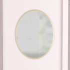 U Brands - Grand miroir magnétique ovale pour casier - 9 po x 7 po - Doré - Accessoires pour casier - Décoration pour casier-Idéal pour un coup d’œil rapide entre les cours