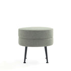 Manhattan Comfort - Bailey pouf moderne du milieu du siècle 18,11" - bleu, gris, avoine, vert sauge avec pieds noirs - lot de 4-Garantie limitée du fabricant de 30 jours