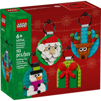 LEGO - Iconic Sélection d’ornements de Noël -Jouets de Noël pour les enfants - Encouragez un blizzard de créativité avec cette sélection d’ornements de Noël LEGO pour filles et garçons de 6 ans et plus, qui comprend 4 décorations suspendues à construire