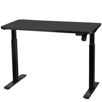 Motionwise - Bureau ergonomique assis-debout à moteur unique série M1 - Noir-Réglage électrique de la hauteur : Alternez facilement entre la position assise et debout avec un réglage de hauteur allant de 28 po à 47 po, contribuant à réduire les douleurs dorsales et à améliorer la posture durant de longues journées de travail