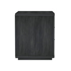 Manhattan Comfort - Ensemble de 2 tables de chevet modernes Evelyn 32" à 3 tiroirs - Gris charbon-Parfait pour le rangement de chevet, les lampes ou les objets de décoration
