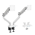 ShoppingAll - Support de moniteur double robuste pour écrans de 13 à 35 po - Blanc-Chaque bras prend en charge un écran compatible VESA jusqu'à 35 po pesant 26,5 lb ou moins