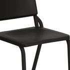 Flash Furniture - Chaise de musique/d'orchestre Melody noire empilable de la série HERCULES à haute densité-Patins glisseurs en plastique protecteurs de plancher